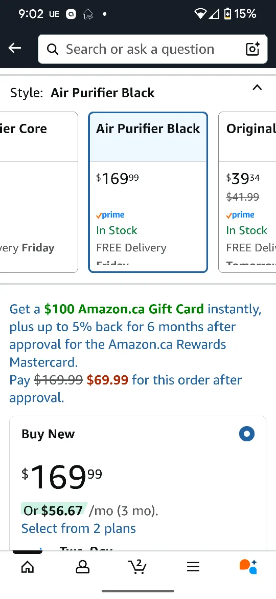 Levoit Core 300 True HEPA Air Purifier - Black image indicator(3)