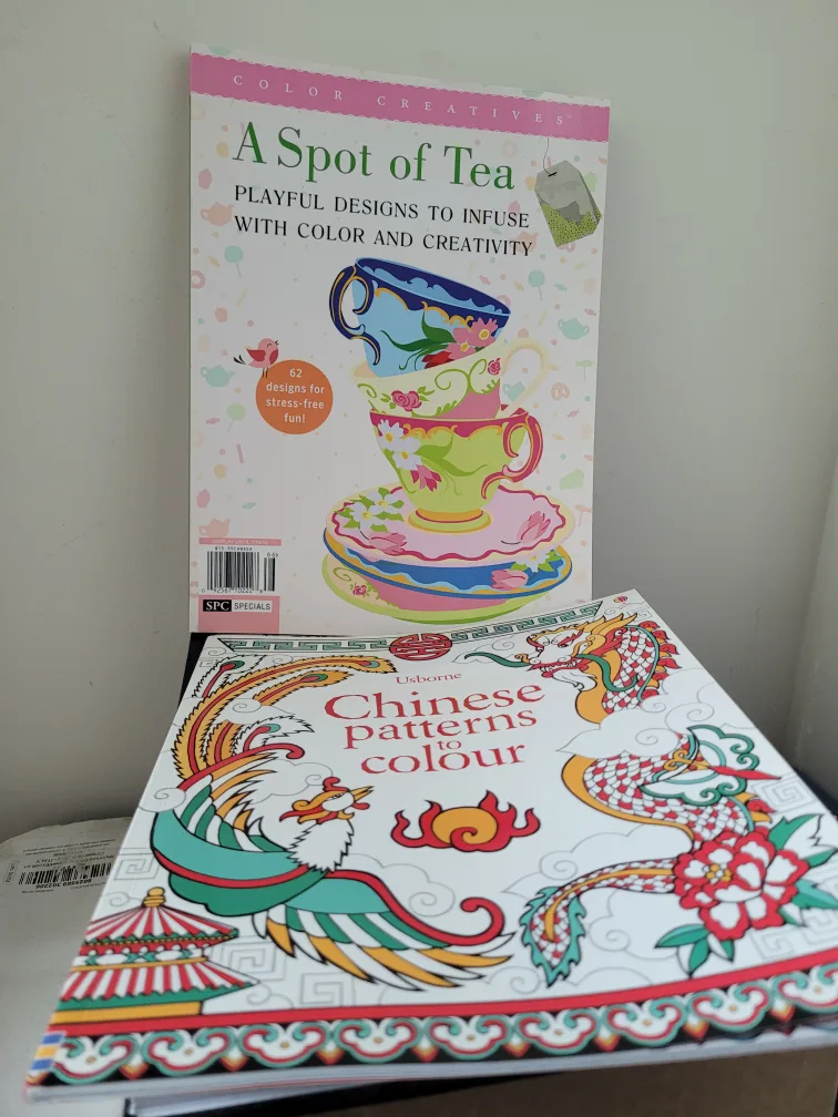 Colouring Books: A Spot of Tea & Chinese Patterns thumbnail