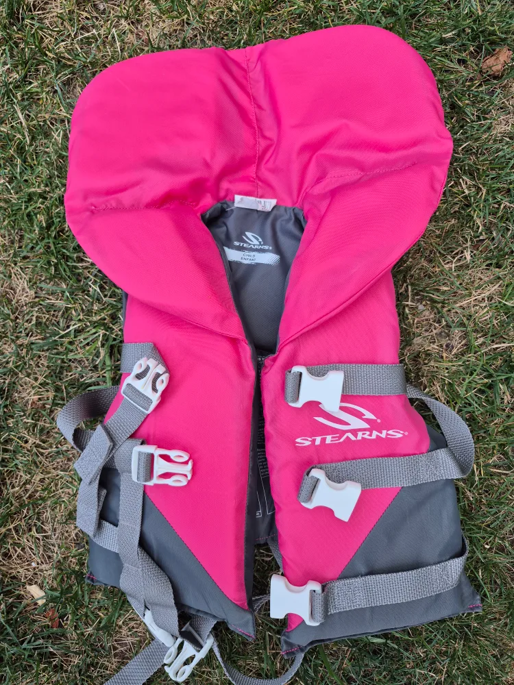 Stearns Child Life Jacket - Pink/Grey thumbnail