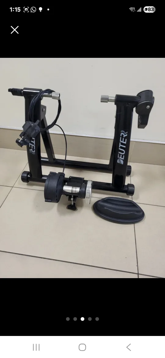 DEUTER Black Indoor Cycling Trainer Roller for any Bike thumbnail