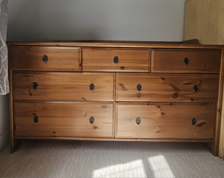 Wooden 7-Drawer Dresser