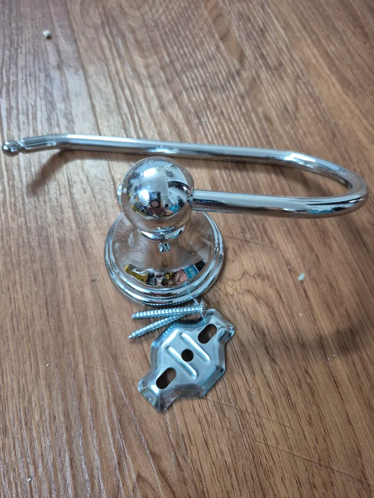 Chrome Toilet Paper Holder with Mounting Hardware thumbnail