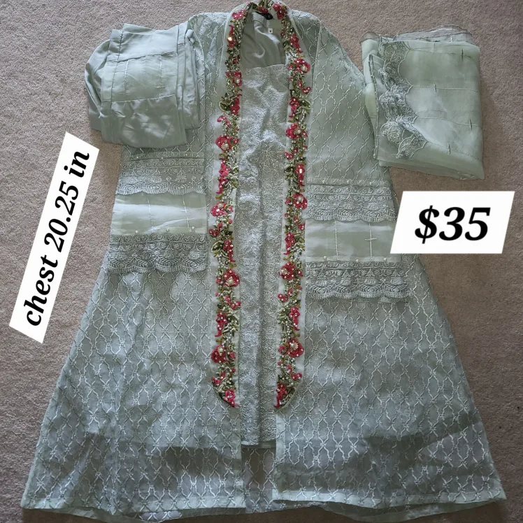 Embroidered Shalwar Kameez Suits - Various Sizes & Colours thumbnail
