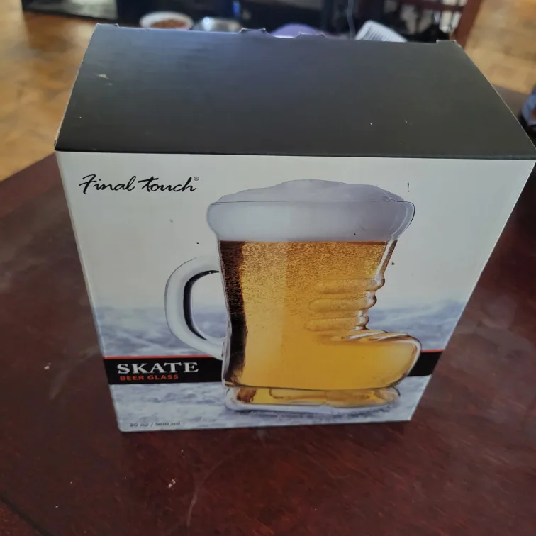 Final Touch Skate Beer Glass - New in Box!