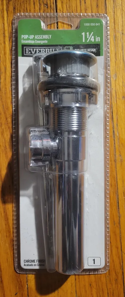 DrainGleam: Chrome Sink Pop-Up Assembly thumbnail