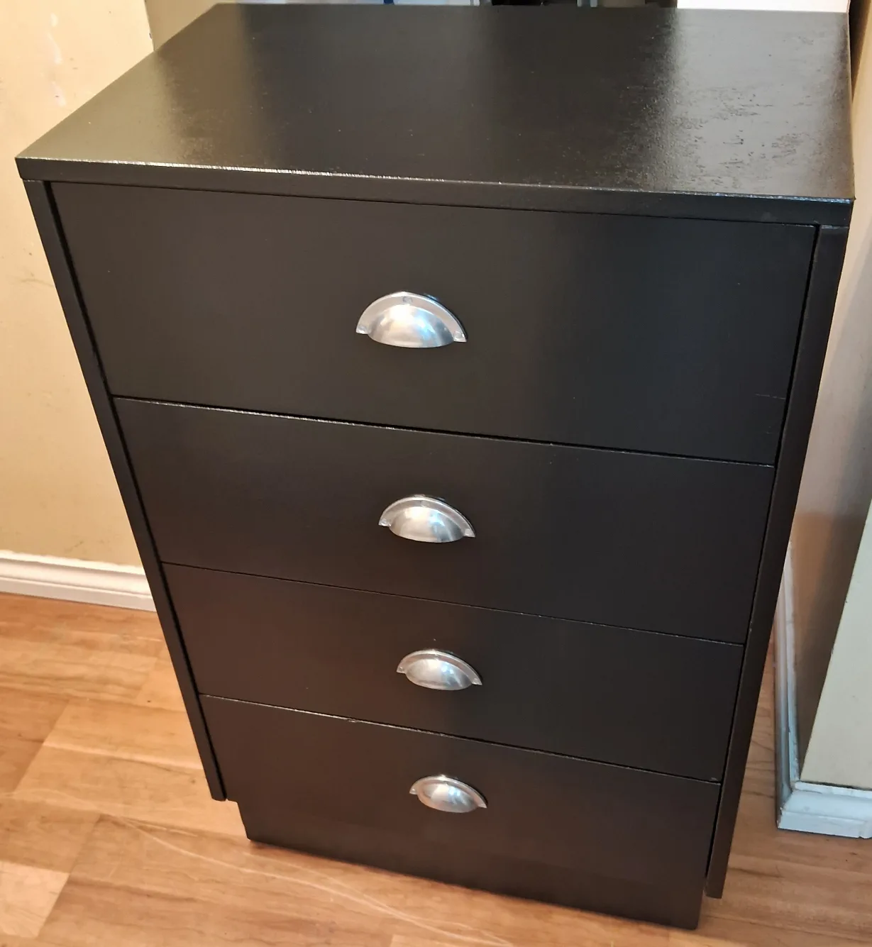 Black 4-Drawer Dresser (free delivery) thumbnail