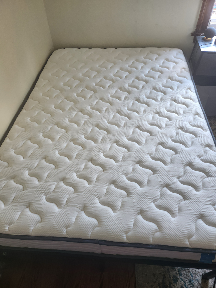 Full size mattress 10 inches + bed frame 14inches