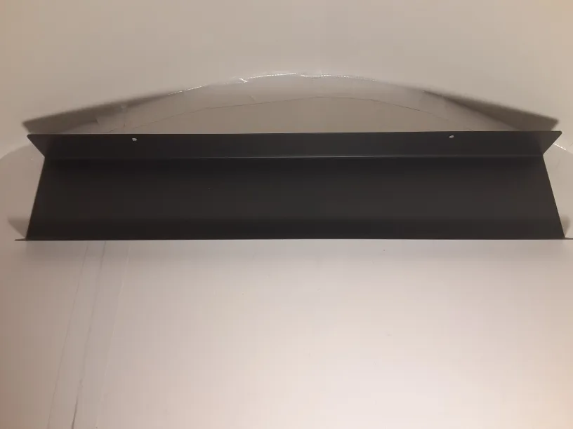 *LIKE NEW* Small Dark Grey Metal Wall-Mounted Shelf thumbnail