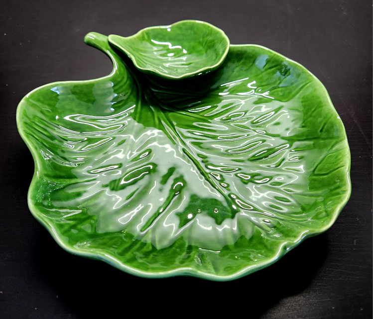 Serving Platter with Dip Bowl