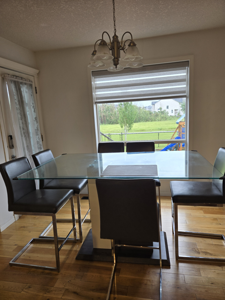 Glass Top Dining Table with 6 Chairs - photo 3