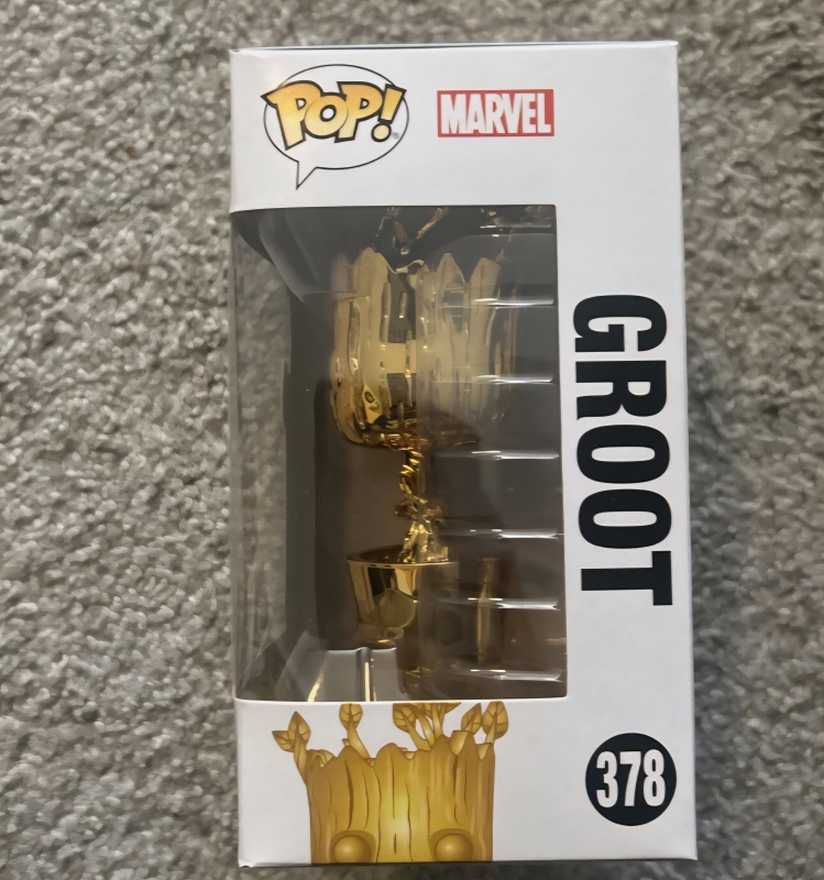 Funko Pop! Marvel Groot #378 Gold Chrome - photo 2