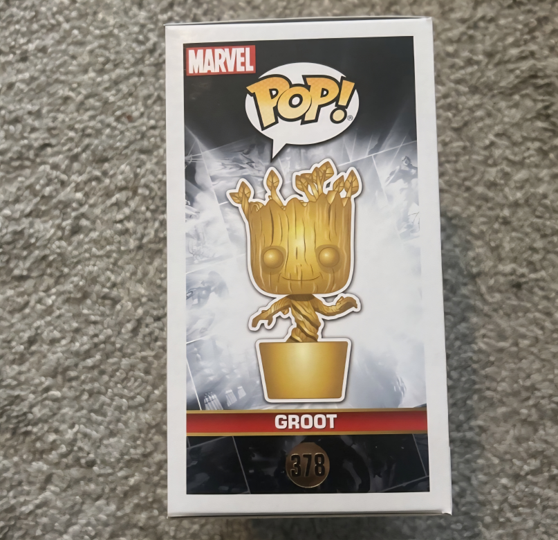 Funko Pop! Marvel Groot #378 Gold Chrome - photo 4