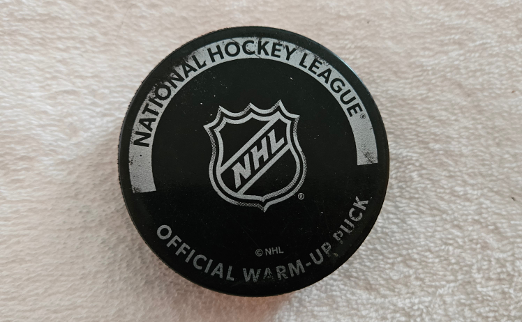 Toronto vs Detroit official warm-up up puck. - photo 2