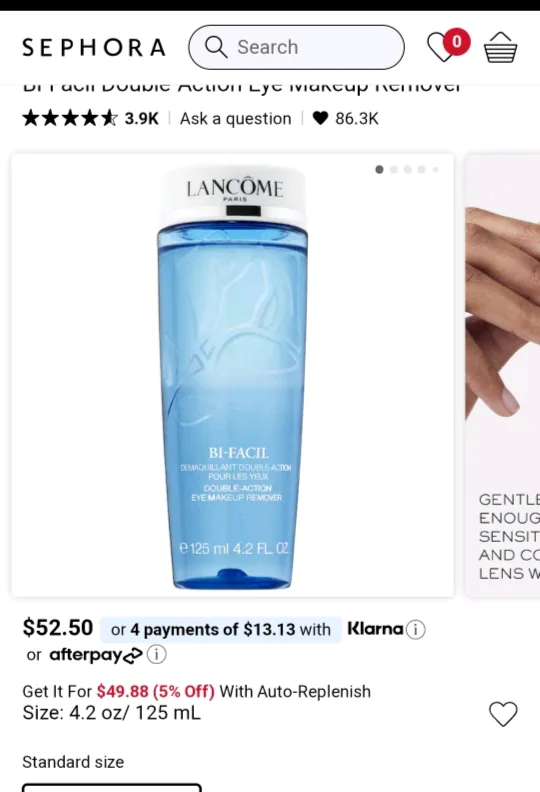 Lancôme Bi-Facil Eye Makeup Remover 125ml thumbnail