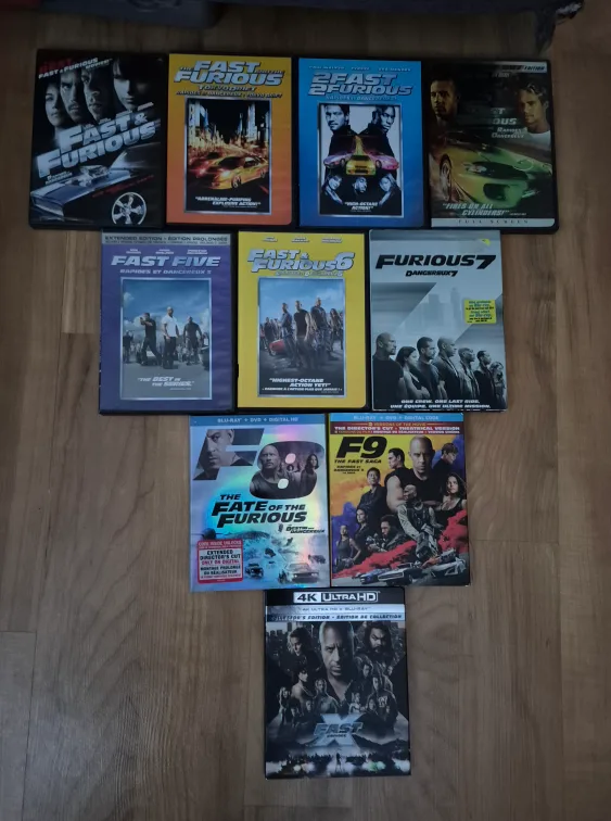 Fast and furious dvds/bluerays/4k (Price listed) thumbnail