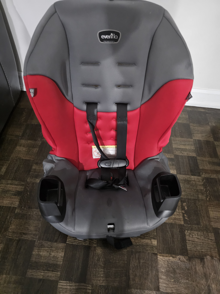 Evenflo Car Seat - Red & Grey