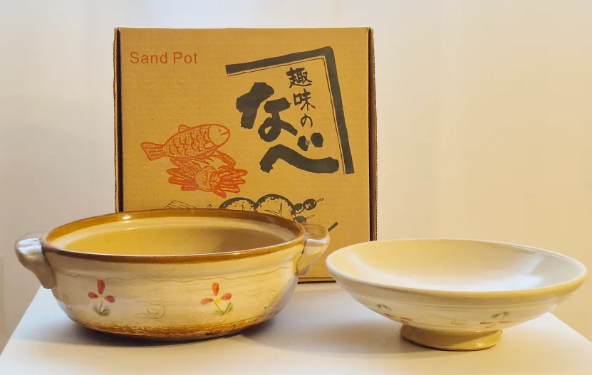 Japanese Donabe (Sand Pot) with Lid & Serving Bowl thumbnail