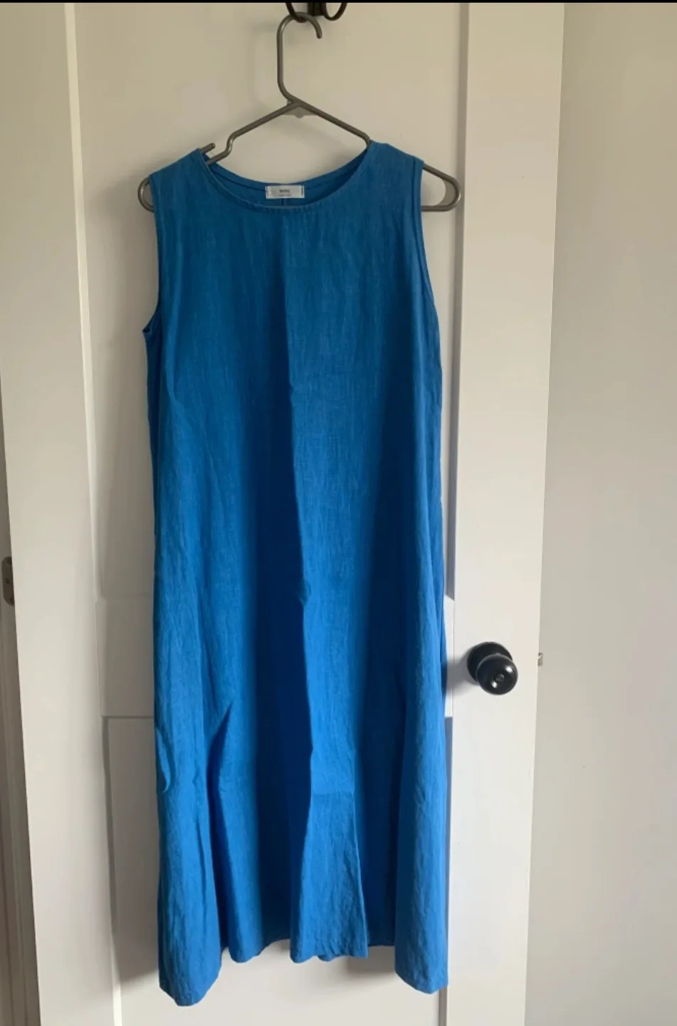 Mango Blue Sleeveless Dress thumbnail