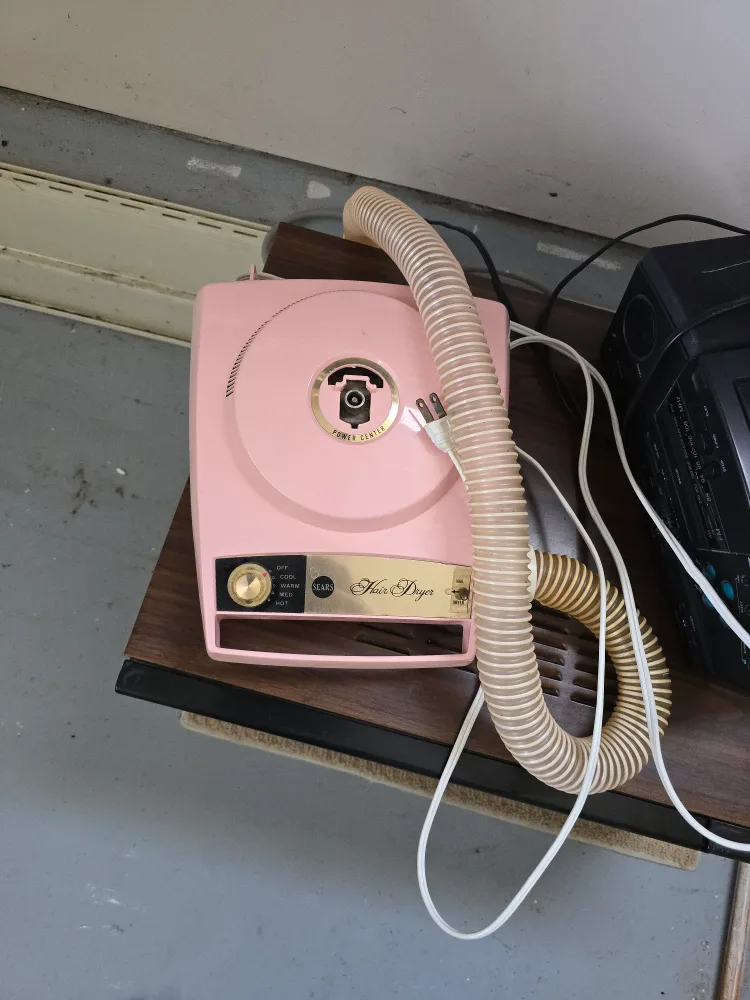 Vintage Sears Hair Dryer - Pink thumbnail