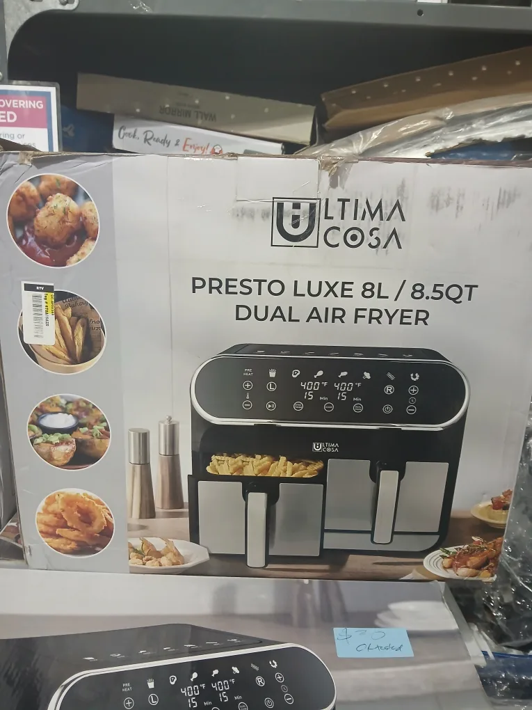 New Ultima Cosa Presto Luxe Dual Air Fryer 8L/8.5QT thumbnail