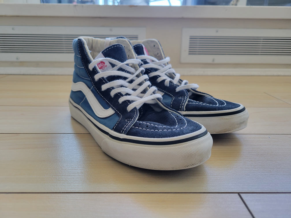 Vans Sk8-Hi Blue/White - Women's US 5