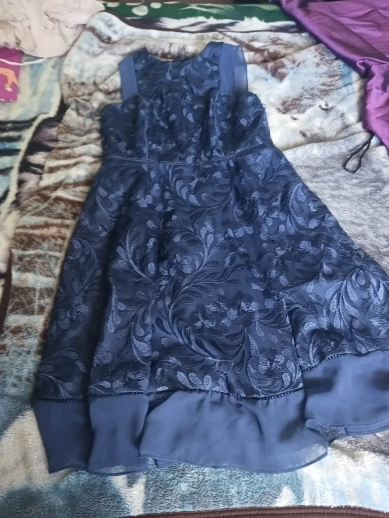 Aidan Mattox Dress - Size 8 - Navy Blue thumbnail