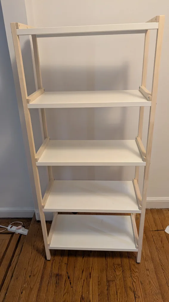 IKEA Lerberg Shelf Unit - White/Wood thumbnail