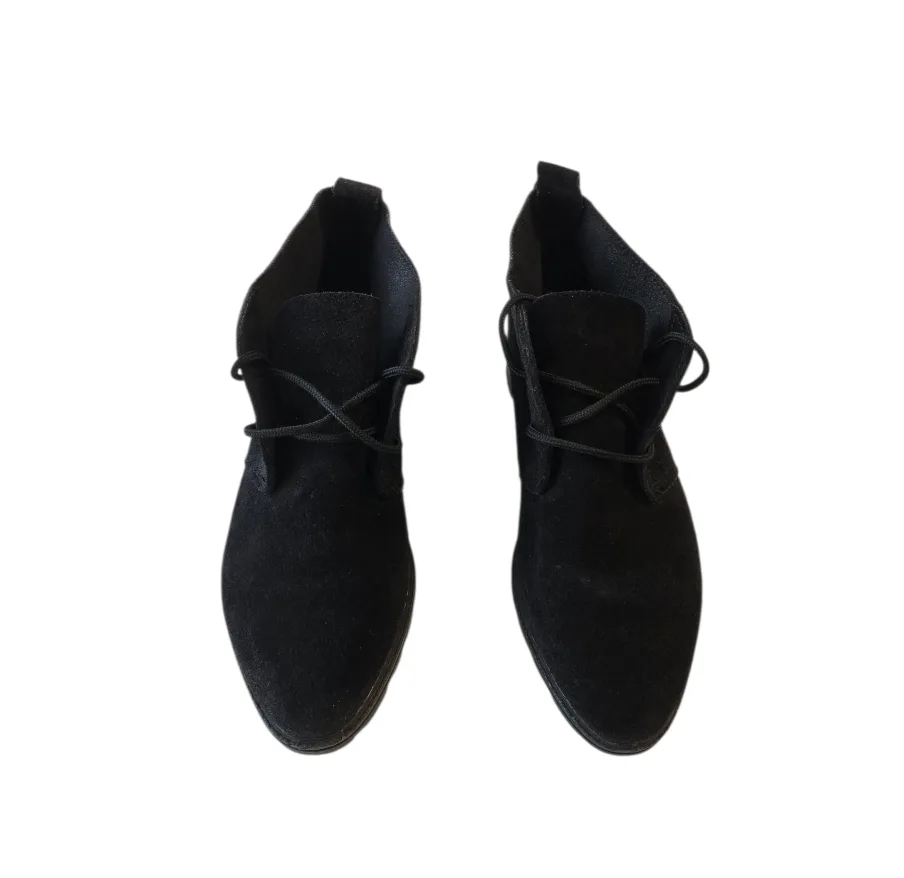 Black Suede Ankle Boots 6M thumbnail