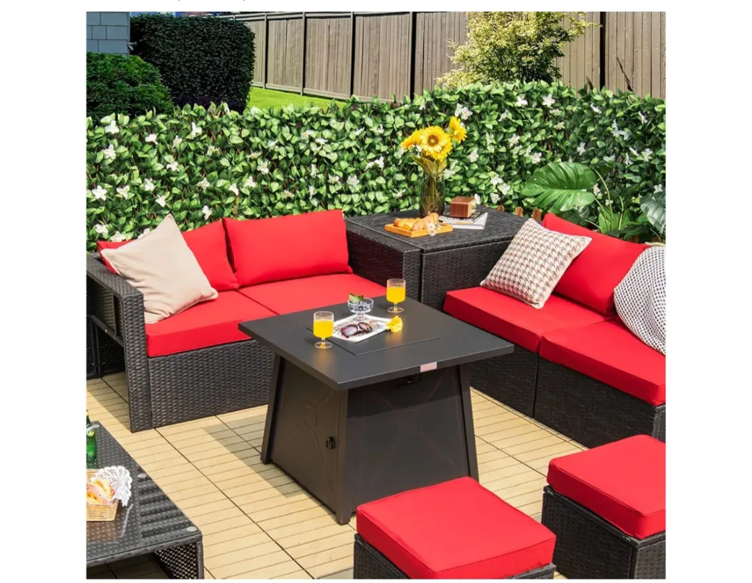 🔥Propane Fire Pit Table with propane tank!🔥 image indicator(3)