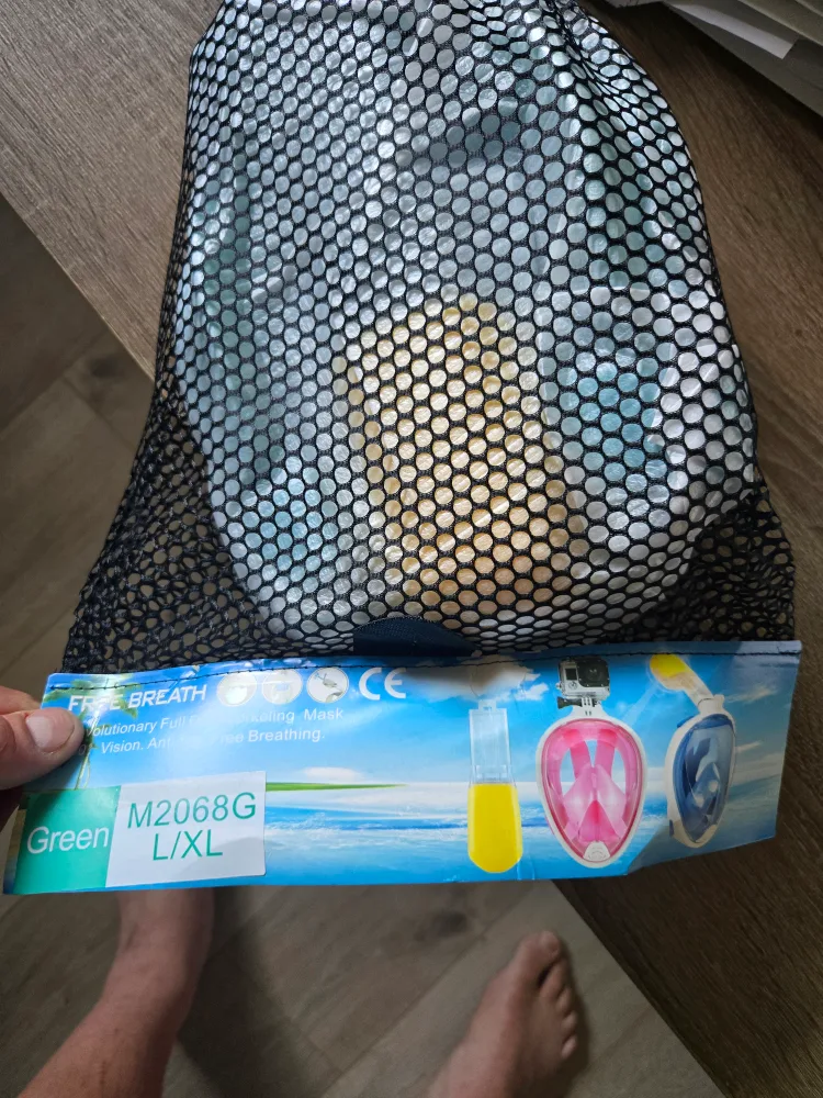 Free Breath Snorkeling Mask - Green, L/XL thumbnail