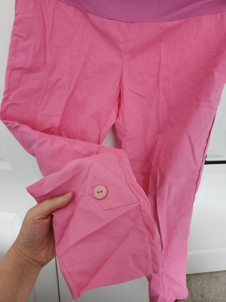 Vintage Pink and Green Maternity Pants - Size 8 and 10 - photo 4