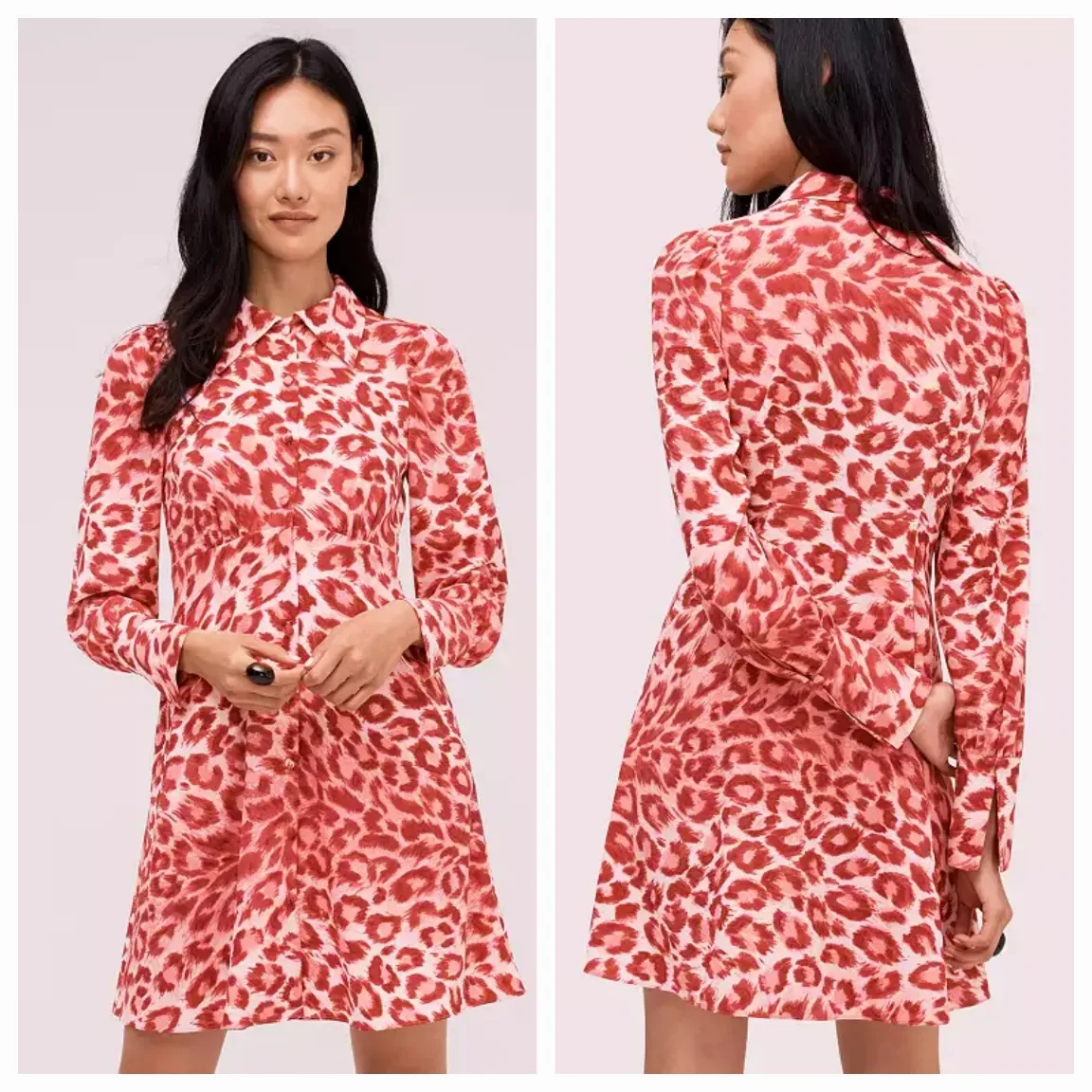 Kate Spade Panthera Shirt Dress Size 2 image indicator(3)