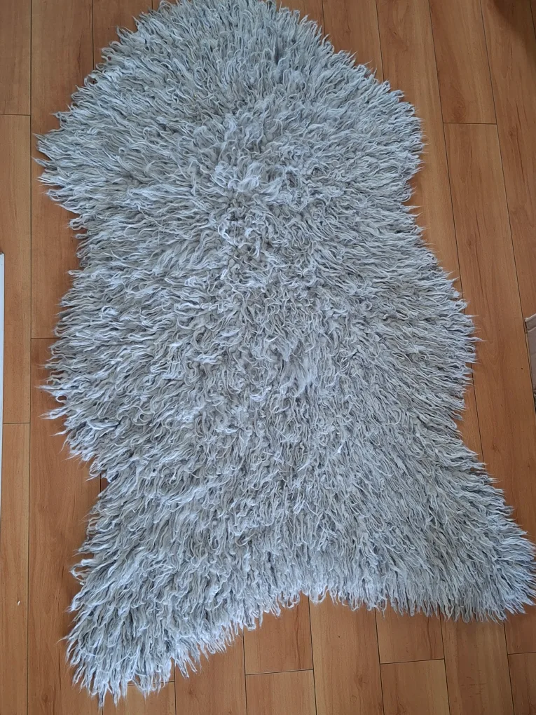 Grey Faux Sheepskin Rug image indicator(5)
