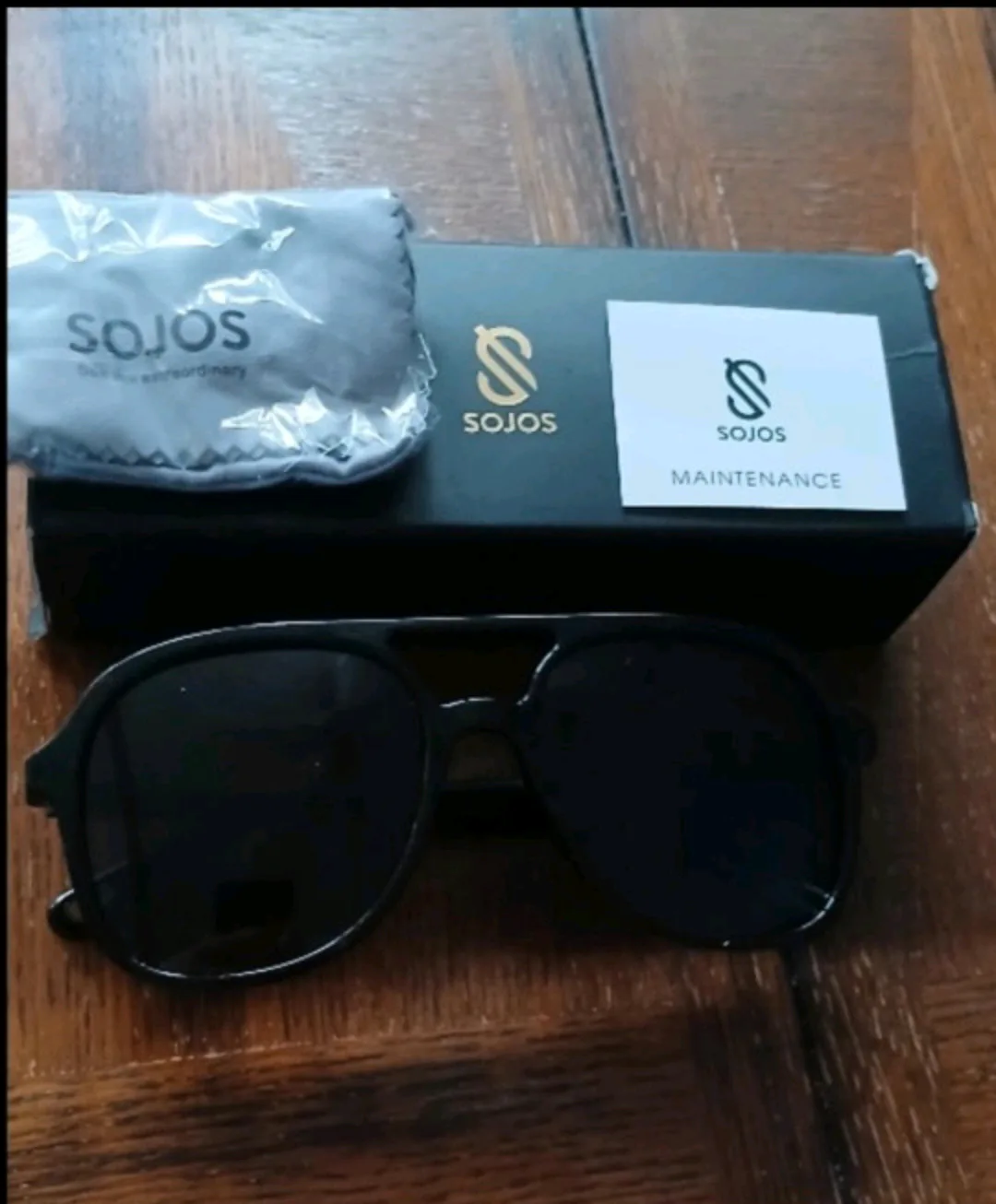 NEW! SOJOS BLACK AVIATOR STYLE SUNNIES image indicator(3)