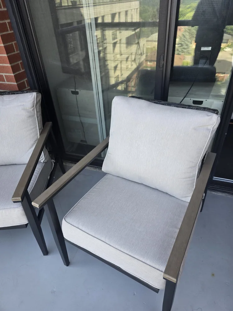 Outdoor Patio Armchair - Grey thumbnail