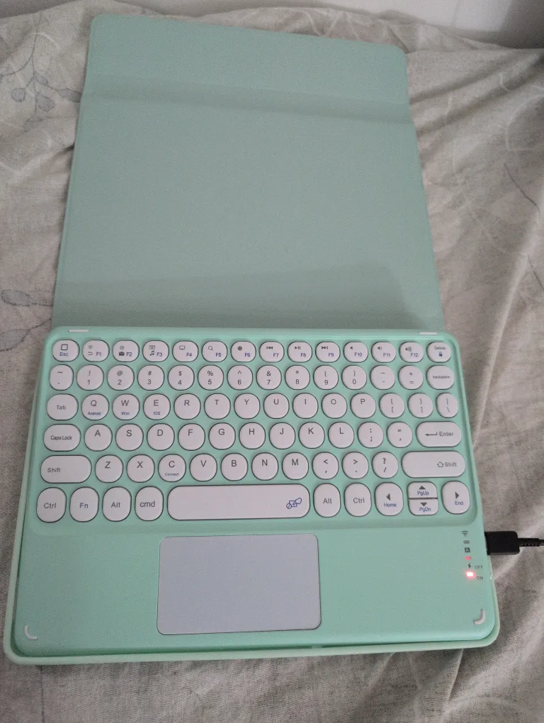 Mint Green Bluetooth Keyboard with Touchpad thumbnail