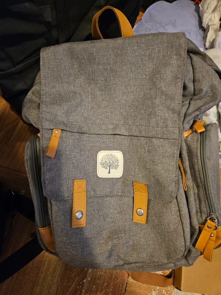 TWELVElittle Diaper Backpack Heather Grey thumbnail