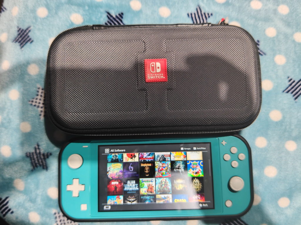 Nintendo Switch Lite with Case modded 256 Gb