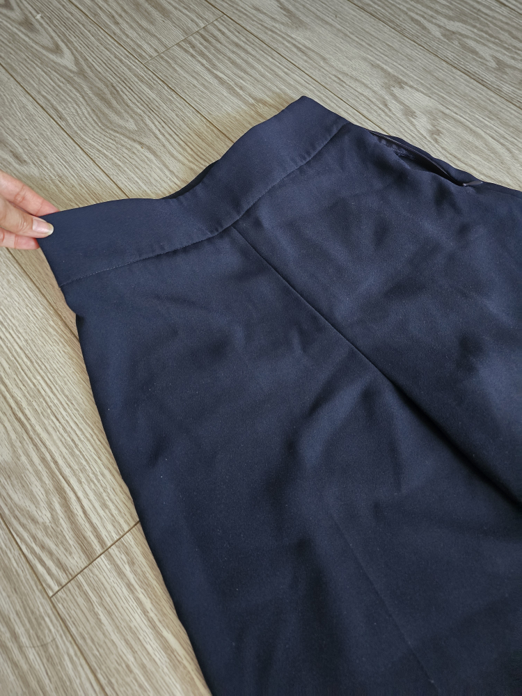 Zara Woman Navy Blue Wide Leg Pants - Size XS - photo 5