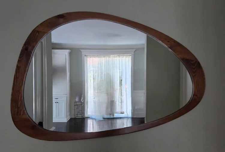 Mid Century Modern Asymmetrical Mirror thumbnail