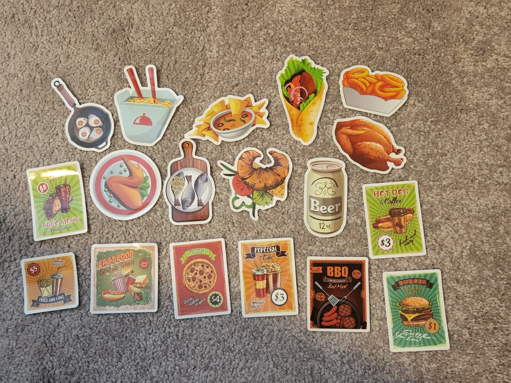 Cartoon Food & Drinks Stickers thumbnail