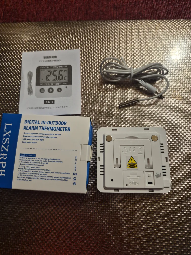 digital thermometer in/out function image indicator(9)