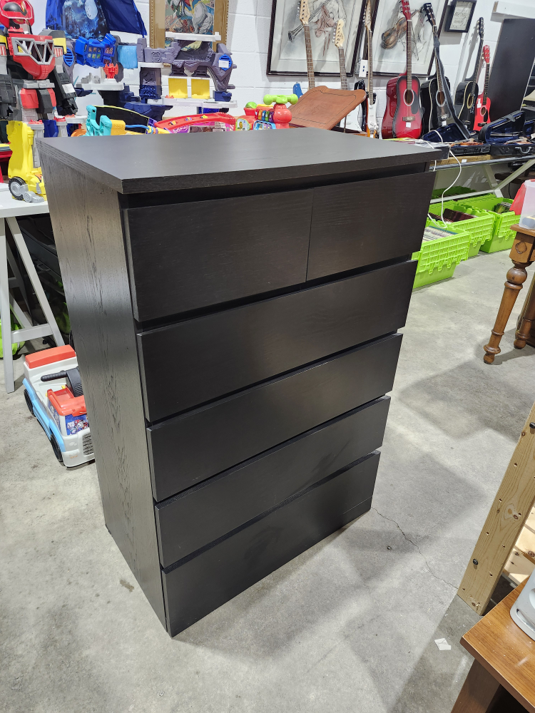 Dark Brown 6-Drawer Dresser - Ikea