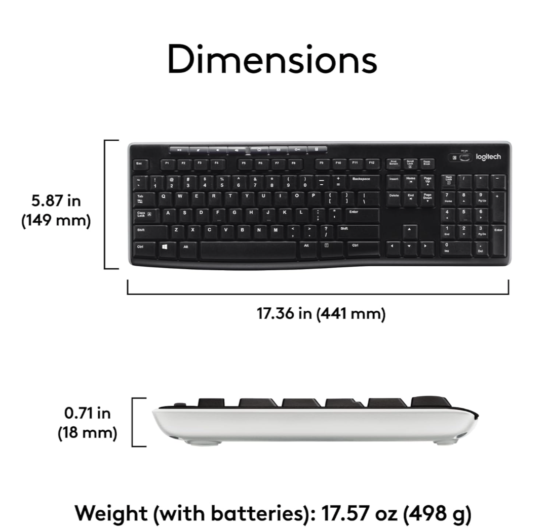 Logitech MK270 Wireless Keyboard and Mouse Combo - photo 4