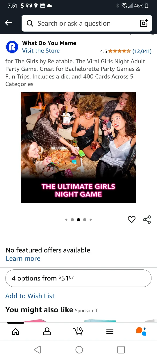 💚FOR THE GIRLS ADULT PARTY GAME! SEALED image indicator(5)