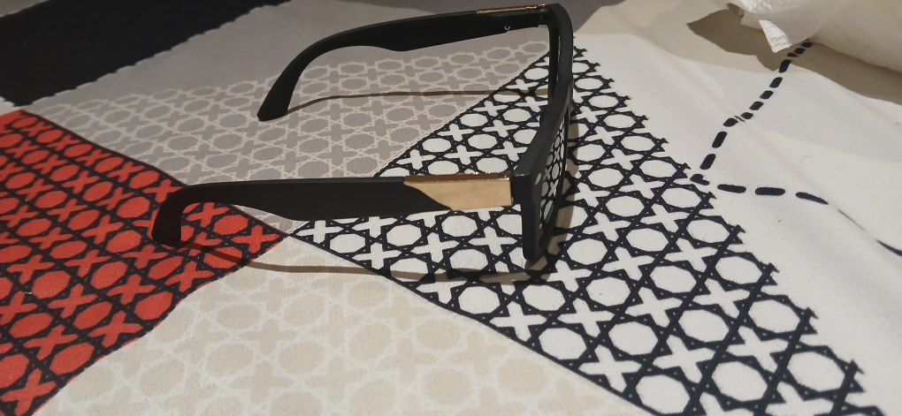 Black Sunglasses with Gold Detail - photo 2