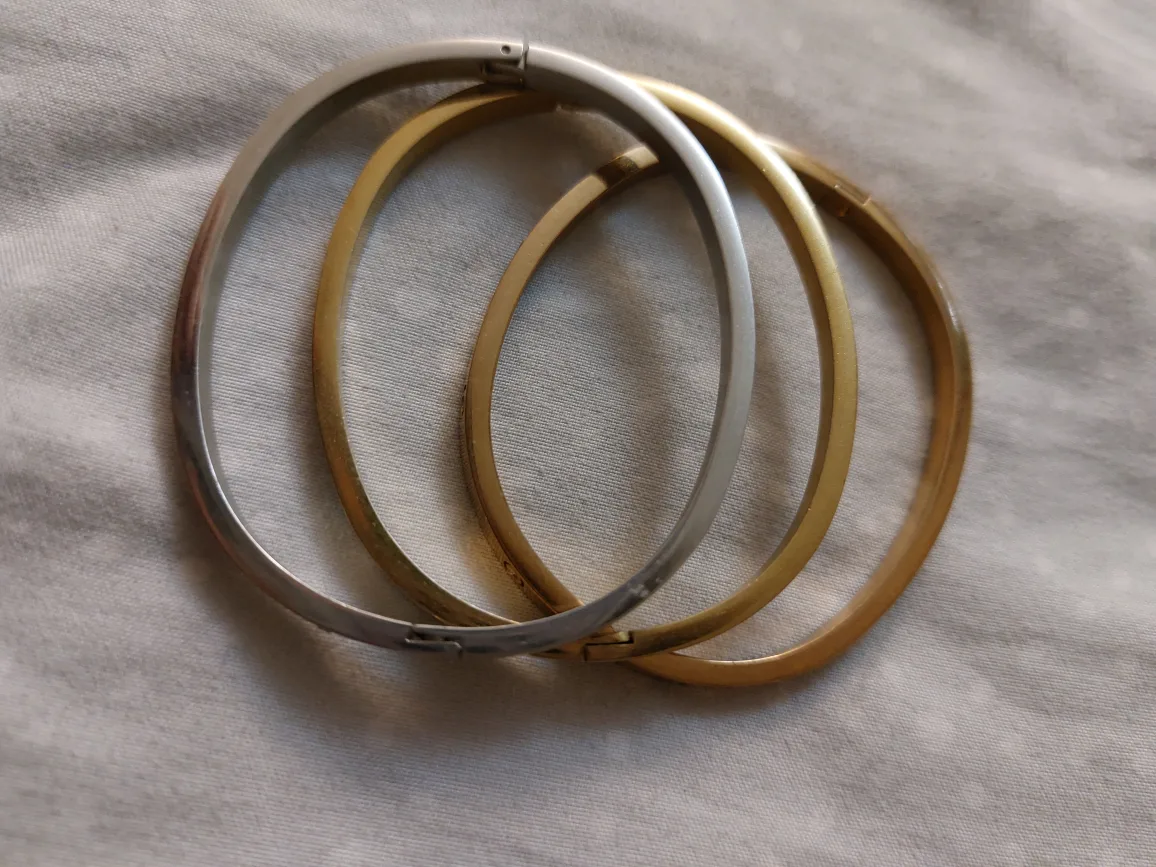 Bangle Bracelets - Gold & Silver Tone thumbnail