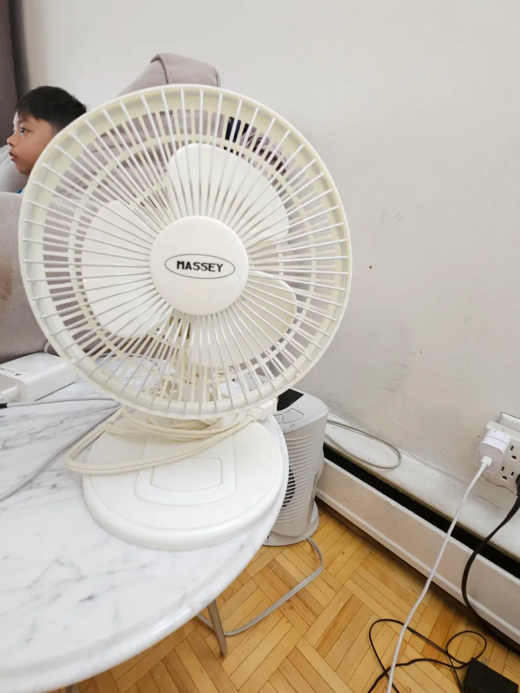 Massey White Desk Fan thumbnail