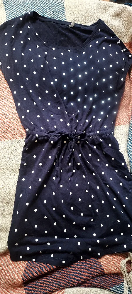 Only Life - Navy Blue Polka Dot Dress thumbnail
