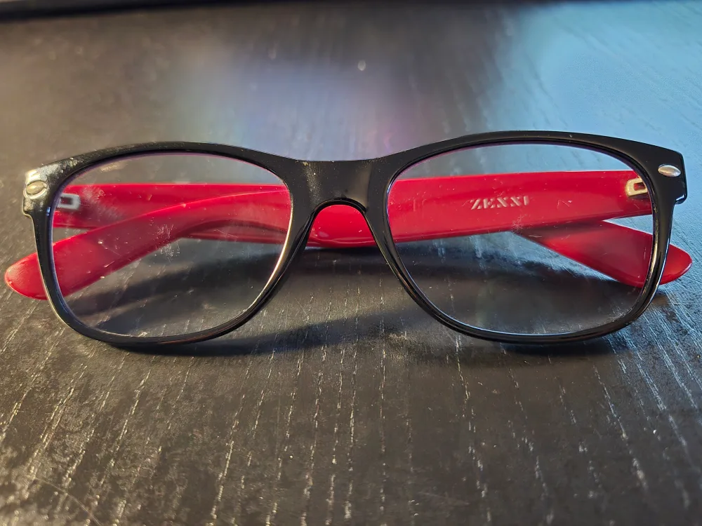 Zenni Optical Black & Red Glasses image indicator(2)